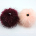 China Manufacturer Wholesale Custom Christmas Cute Large Artifical Fake Fox Fur Ball Faux Fur Pom Pom